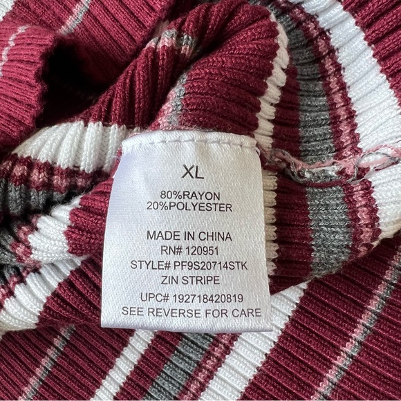 Pink Republic Multi Color Striped Soft Knit Sweater Size Extra Large - Picture 5 of 6